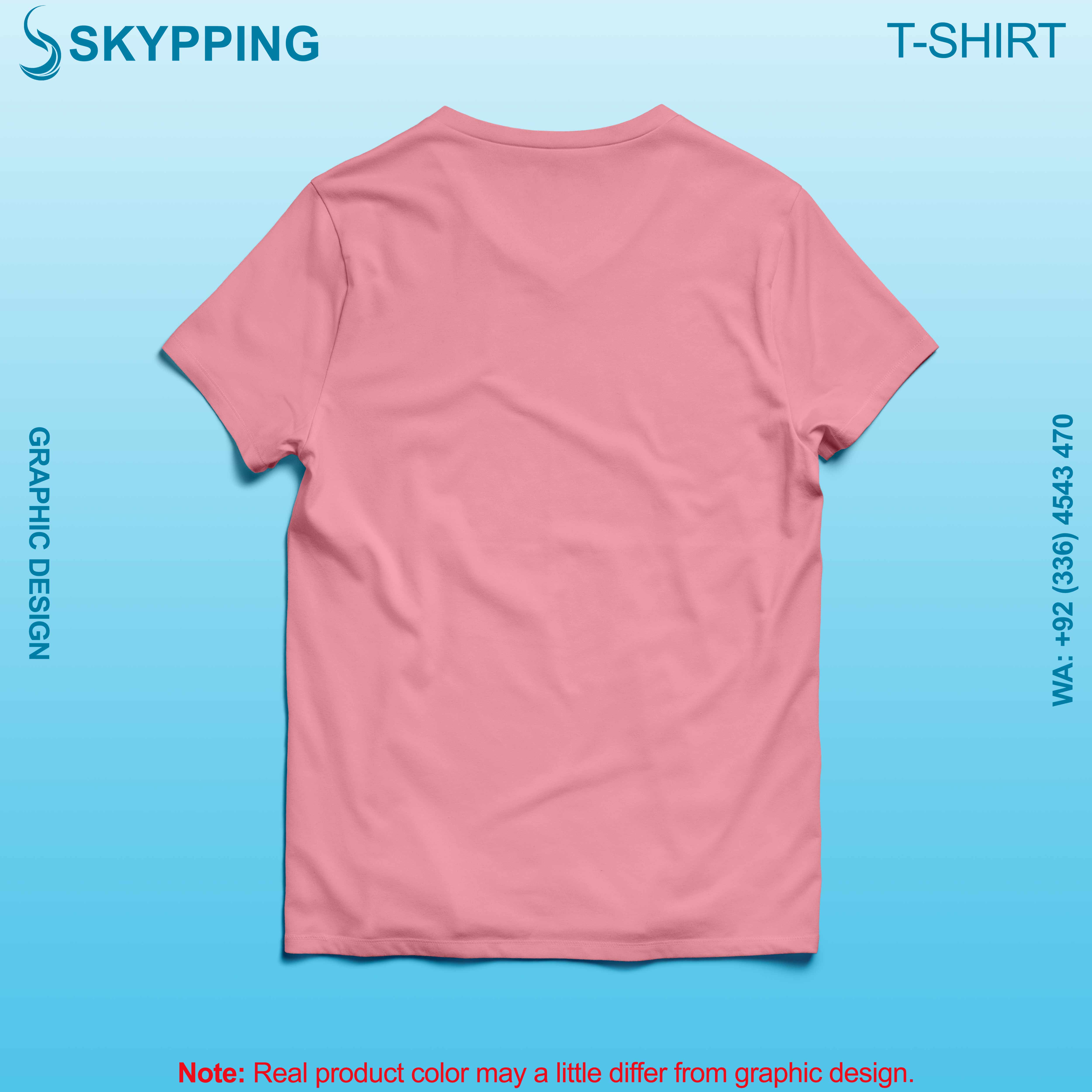 V-Neck Short set-in style sleeve long length t-shirt with shoulder panel for men